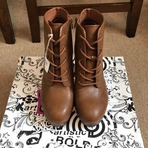 Brown booties